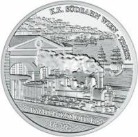 (012) Монета Австрия 2007 год 20 евро "Южная железная дорога" 1. Ag 900, 20 г Серебро Ag 900  PROOF