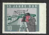 (1964-068) Марка Германия (ГДР) "Геодезист"    ГДР 15 лет III Θ