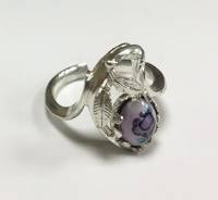 Кольцо "Финифть", серебрение (сост. на фото)