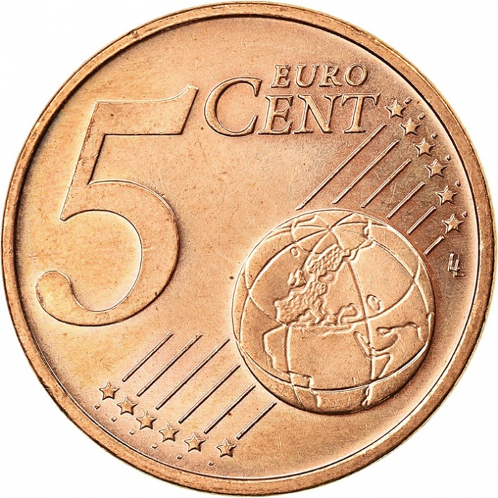 (2016) Монета Латвия 2016 год 5 центов    UNC