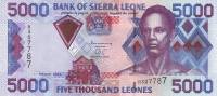  Банкнота Сьерра-Леоне 2003 год 5 000     UNC