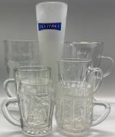 Пивные кружки бокалы  стекло, хрусталь 7шт