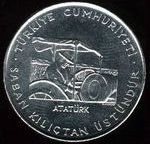 () Монета Турция 1970 год 2  ""   Акмонитал  UNC