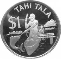 () Монета Токелау 1982 год 1  ""   Медь-Никель  UNC