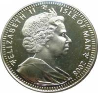 () Монета Остров Мэн 2008 год 1 крона ""   AU