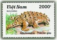 (1990-078) Марка Вьетнам "Анкилозавр (2)"    Доисторические животные III Θ