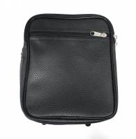 Сумка мужская "Скайтек" ( 221,2 ) вертикальная  с ремнем и ручкой, Кож/зам, 1 большое отделения+2 на