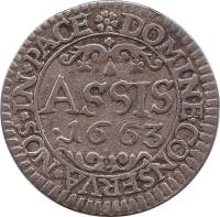 (№1663km110 (basel)) Монета Швейцария 1663 год 1 Assis