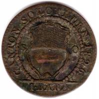 (№1826km80 (solothurn)) Монета Швейцария 1826 год 1 Batzen