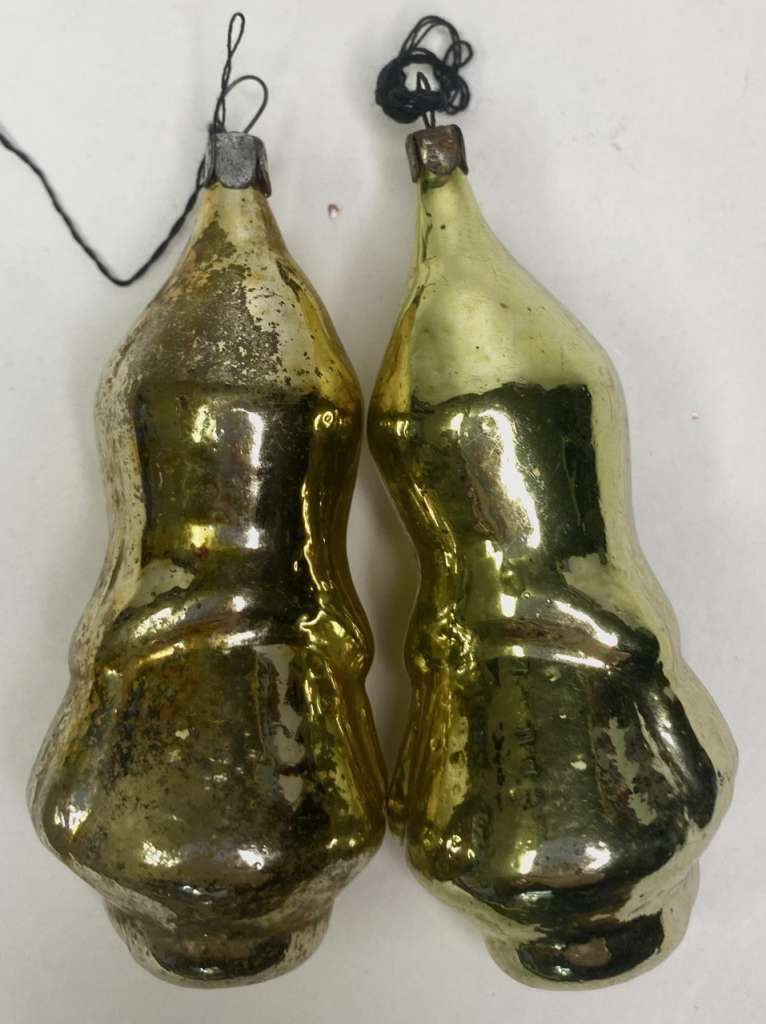 Елочные игрушки Буденовец 2 шт стекло СССР