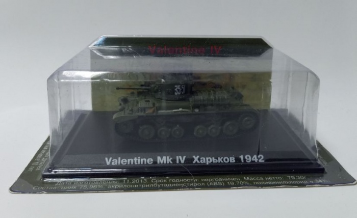&quot;Танки мира&quot;, модель Valentine IV (в коробке-блистере)