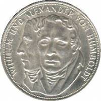 () Монета Германия (ФРГ) 1967 год 5  ""   Биметалл (Серебро - Ниобиум)  UNC