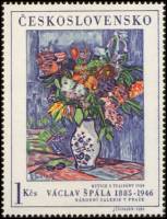 (1966-083) Марка Чехословакия "Тюльпаны"    Произведения искусства из национальных галерей II Θ