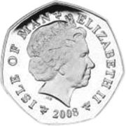 () Монета Остров Мэн 2008 год 50 пенсов ""  Медь-Никель  AU