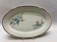 Блюдо фарфор Пролетарий на подставке 35*25 см