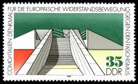 (1988-068) Марка Германия (ГДР) "Сопротивление фашизму"    Монументы II Θ
