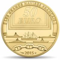 (№2015) Монета Франция 2015 год 50 Euro (Ле Кольбер)