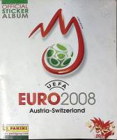 Альбом Для наклеек Футбол UEFA Австрия Швейцария + 306 наклеек 2008 Panini . Мягкая обл.  с. С цв ил