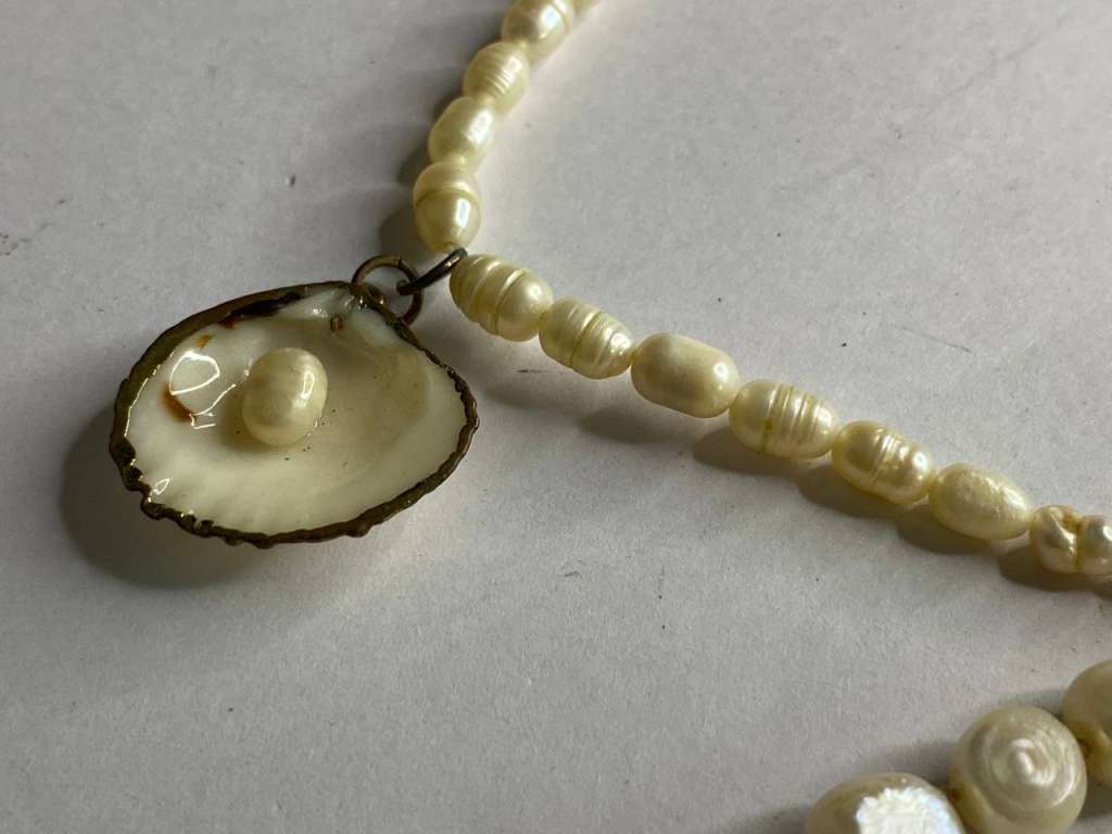 Ожерелье из жемчуга натурального, 2 шт