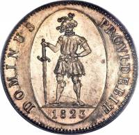(№1823km190(bern)) Монета Швейцария 1823 год 4 Franks