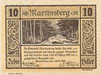 (№1920) Банкнота Австрия 1920 год "10 Heller"