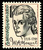 (1981-014) Марка Чехословакия "В. Моцарт"    Личности III Θ