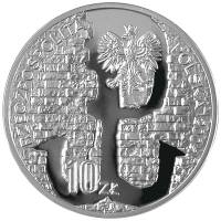 2004 Монета Польша 2004 год 10 злотых 60 лет Варшавскому восстанию  Серебро Ag 925  PROOF