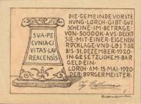 (№1920) Банкнота Австрия 1920 год "30 Heller"