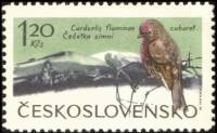 (1965-069) Марка Чехословакия "Малый Редполл "    Горные птицы II Θ