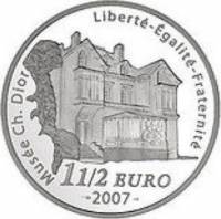 () Монета Франция 2007 год 1 1/2 евро ""   PROOF