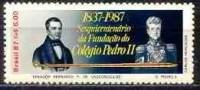 (№1987-2236) Марка Бразилия 1987 год "150 лет Педру II Шоль", Гашеная