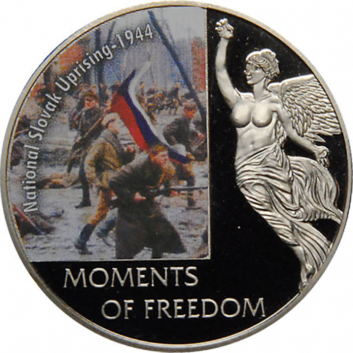 (2006) Монета Либерия 2006 год 10 долларов &quot;Словацкое восстание&quot;   UNC