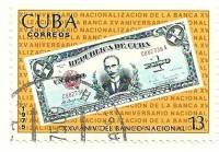 (1975-060) Марка Куба "1 песо 1934 г"    25 лет Национальному банку II Θ