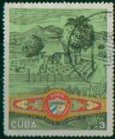 (1970-049) Марка Куба "Табачная плантация"    Табачная промышленность III Θ