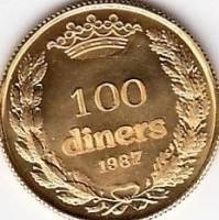 () Монета Андорра 1987 год 100  ""    AU