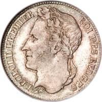 (№1833km7.2) Монета Бельгия 1833 год 1 Franc (Медаль выравнивание)