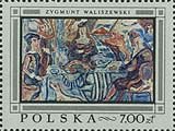 (1968-052) Марка Польша "Второй гостевой обед"   Живопись Польши II Θ