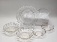 Розетки креманки тарелки вазочки 6 штук стекло СССР винтаж ретро 