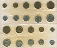 (1968 лмд, 9 монет, жетон, пленка) Набор монет СССР 1968 год    UNC
