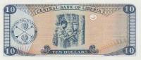 Банкнота Либерия 2011 год 10 долларов Джозеф Дженкинс Робертс   UNC