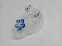 Фигурка статуэтка Лягушка на листе хрусталь ASFOUR Египет в оригинальной коробке новая