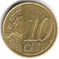 (2007) Монета Греция 2007 год 10 центов  2. Новая карта ЕС  VF