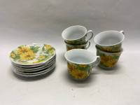 Чайный набор 5 чашек и 6 блюдец
