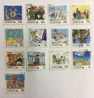 (--) Набор марок Австралия "13 шт."  Гашёные  , III Θ