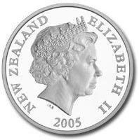 (№2005km153a) Монета Новая Зеландия 2005 год 1 Dollar (Rowi КИВИ - Меньше)