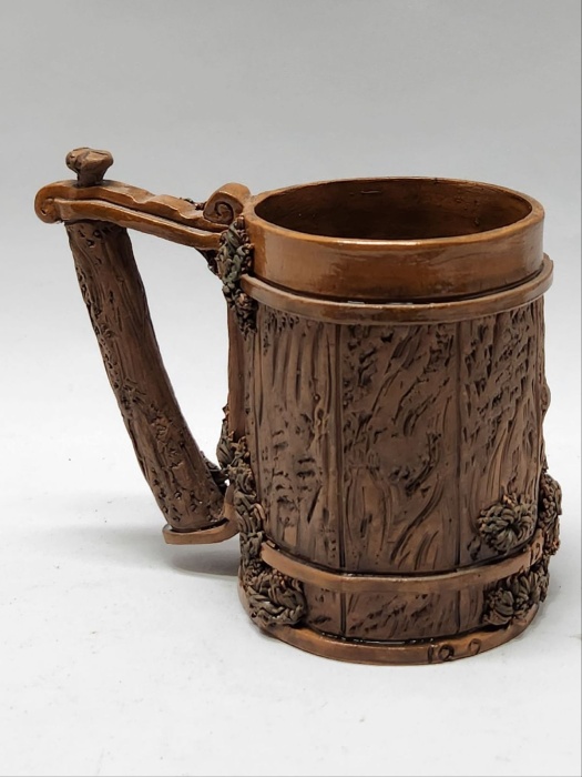 Кружка пивная керамика под дерево