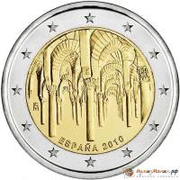 004 Монета Испания 2010 год 2 евро Кордова  Биметалл  UNC