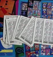 Набор календарей, 24 шт., "Охрана труда" 80-е\90-е г.