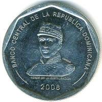 (№2005km107) Монета Доминиканская Республика 2005 год 25 Pesos