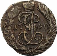 (1790, ЕМ) Монета Россия-Финдяндия 1790 год 1/4 копейки   Полушка Медь  UNC